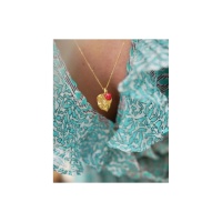Enamel Charm Heart Ruby